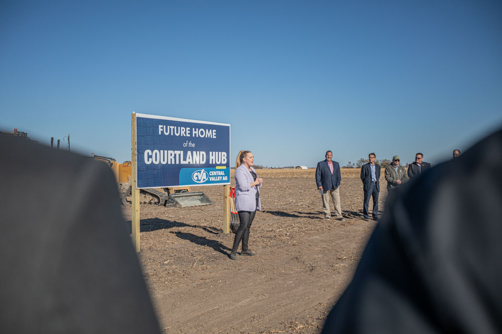 Republic County Economic Director, Jenny Russell, Attends the CVA groundbreaking ceremony.