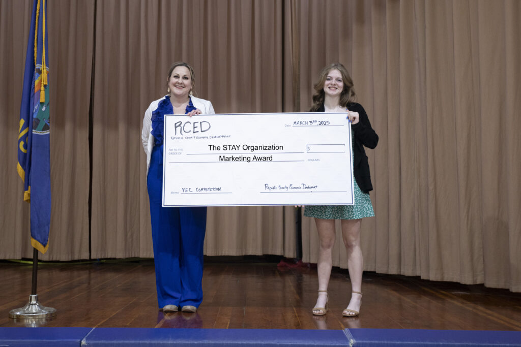 Republic County YEC marketing winner Emberlyn Simon